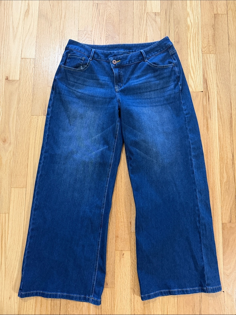Halara Asymmetrical Wide Leg Jeans Sz L